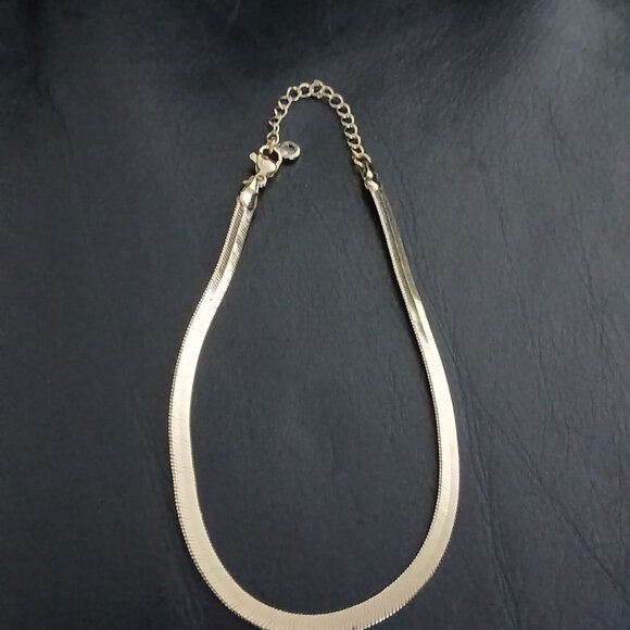 Herringbone Gold Anklet - Picture 3 of 3